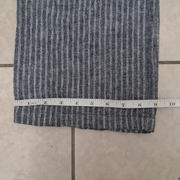 Ellen Tracy Women's Pants Size M Linen and Rayon Blend Striped. - Picture 6 of 11